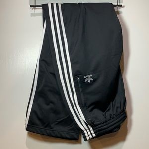 Adidas L Black w/White Stripes Sweatpants